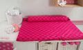 Prebaľovacia podložka Joy toTs-smarTrike s 2 obliečkami hroch 100% satén bavlna ružová od 0 mesiacov