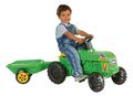 Traktor na šliapanie Turbo Dohány farmársky s vlečkou zelený