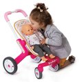 Kočík pre bábiku Baby Nurse Zlatá edícia Smoby s otočnými kolieskami (53,5 cm rúčka) od 18 mes