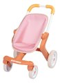 Kočík športový s otočnými kolieskami Pop Pushchair Soft Baby Nurse Smoby s textilným poťahom pre 42 cm bábiku výška rúčky 53 cm od 18 mes