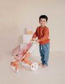 Kočík športový s otočnými kolieskami Pop Pushchair Soft Baby Nurse Smoby s textilným poťahom pre 42 cm bábiku výška rúčky 53 cm od 18 mes