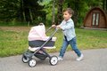 Kočík trojkombinácia Powder Pink 3in1 Maxi Cosi&Quinny Smoby hlboký a športový a prenosná postieľka pre 42 cm bábiku