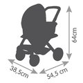 Kočík trojkombinácia Maxi Cosi 3in1 Pushchair+Pram Sage Smoby hlboký/športový/prenosná postieľka pre 42 cm bábiku olivový