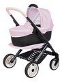 Kočík trojkombinácia Pushchair Pink Maxi Cosi&Quinny Smoby hlboký športový a prenosná postieľka pre 42 cm bábiku výška rúčka 64 cm