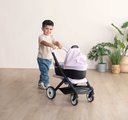 Kočík trojkombinácia Puschair Pink Maxi Cosi&Quinny Smoby hlboký športový a prenosná postieľka pre 42 cm bábiku výška rúčka 64 cm