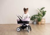 Kočík trojkombinácia Puschair Pink Maxi Cosi&Quinny Smoby hlboký športový a prenosná postieľka pre 42 cm bábiku výška rúčka 64 cm
