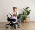 Kočík trojkombinácia Puschair Pink Maxi Cosi&Quinny Smoby hlboký športový a prenosná postieľka pre 42 cm bábiku výška rúčka 64 cm