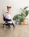 Kočík trojkombinácia Puschair Pink Maxi Cosi&Quinny Smoby hlboký športový a prenosná postieľka pre 42 cm bábiku výška rúčka 64 cm