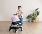 Kočík trojkombinácia Puschair Pink Maxi Cosi&Quinny Smoby hlboký športový a prenosná postieľka pre 42 cm bábiku výška rúčka 64 cm