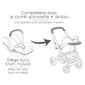 Kočík trojkombinácia Puschair Sandy Maxi Cosi&Quinny Smoby hlboký športový a prenosná postieľka pre 42 cm bábiku výška rúčka 64 cm