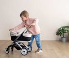 Kočík trojkombinácia Puschair Sandy Maxi Cosi&Quinny Smoby hlboký športový a prenosná postieľka pre 42 cm bábiku výška rúčka 64 cm