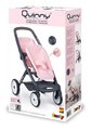 Kočík pre dvojičky Powder Pink Maxi Cosi&Quinny Smoby s bezpečnostným pásom pre 42 cm bábiky