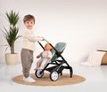 Kočík pre dvojičky s polohovateľnými sedačkami Maxi Cosi Twin Pushchair Sage Smoby pre 42 cm bábiku výška rúčky 65 cm olivový