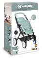 Kočík pre dvojičky s polohovateľnými sedačkami Maxi Cosi Twin Pushchair Sage Smoby pre 42 cm bábiku výška rúčky 65 cm olivový