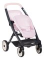 Kočík pre dvojičky s bezpečnostným pásom Twin Pushchair Pink Maxi Cosi&Quinny Smoby pre 42 cm bábiku s 64 cm ergonomickou rúčkou