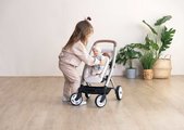Kočík pre dvojičky s bezpečnostným pásom Twin Pushchair Sandy Maxi Cosi&Quinny Smoby pre 42 cm bábiku s 64 cm ergonomickou rúčkou