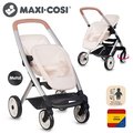 Kočík pre dvojičky s bezpečnostným pásom Twin Pushchair Sandy Maxi Cosi&Quinny Smoby pre 42 cm bábiku s 64 cm ergonomickou rúčkou