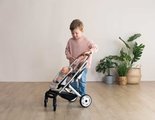 Kočík pre dvojičky s bezpečnostným pásom Twin Pushchair Sandy Maxi Cosi&Quinny Smoby pre 42 cm bábiku s 64 cm ergonomickou rúčkou