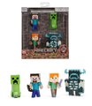 Figúrky zberateľské Minecraft Figures 4-Pack Jada kovové sada 4 druhov výška 6 cm