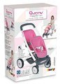 Kočík pre dve bábiky retro Maxi Cosi&Quinny Smoby (65,5 cm rúčka) ružový