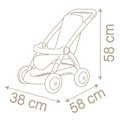 Kočík športový s textilným poťahom Pushchair Natur D'Amour Baby Nurse Smoby pre 42 cm bábiku výška rúčky 58 cm od 18 mes