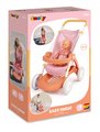 Kočík športový s textilným poťahom Pushchair Soft Baby Nurse Smoby pre 42 cm bábiku výška rúčky 58 cm od 18 mes