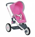 Kočík pre bábiku Maxi Cosi & Quinny Jogger Smoby športový polohovateľný ružový