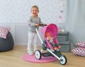 Kočík pre bábiku Maxi Cosi & Quinny Jogger Smoby športový polohovateľný ružový