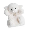 Plyšová ovečka na bábkové divadlo Lamb Puppet Histoire d’ Ours biela 25 cm od 0 mes