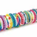 Rainbow Loom originálne transparentné gumičky 600 kusov tmavofialové od 6 rokov