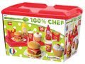 Set hamburgerov 100% Chef Écoiffier s 25 doplnkami od 18 mes