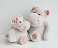 Plyšový hrošík Hippo Girl Histoire d’ Ours sivý 25 cm od 0 mes
