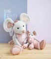 Plyšová myška Star Mouse Histoire d’ Ours v darčekovom balení ružová 25 cm od 0 mes