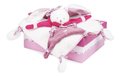 Plyšový zajačik na maznanie Lapin Cerise Doudou et Compagnie v darčekovom balení ružový 27 cm od 0 mes