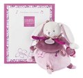Plyšový zajačik s melódiou Lapin Cerise Music Box Doudou et Compagnie v darčekovom balení ružový 17 cm od 0 mes