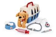 Zverolekársky košík Veterinarian Case Écoiffier s plyšovým psíkom s miskou a lekárske doplnky od 18 mes