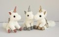 Plyšový jednorožec kľúčenka Pink Unicorn Key Ring Histoire d’ Ours bielo-ružový 14 cm od 24 mes