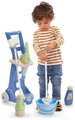 Cărucior de curățenie Cleaning trolley Écoiffier cu găleată și mătură 8 accesorii