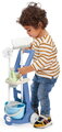 Cărucior de curățenie Cleaning trolley Écoiffier cu găleată și mătură 8 accesorii