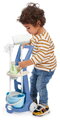 Upratovací vozík s vysávačom Clean Home Écoiffier s metlou a vedrom 9 doplnkov od 3 rokov ECO2779