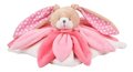 Plyšový zajačik na maznanie Bunny Pink Collector Doudou et Compagnie v darčekovom balení ružový 28 cm od 0 mes