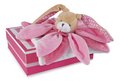Plyšový zajačik na maznanie Bunny Pink Collector Doudou et Compagnie v darčekovom balení ružový 28 cm od 0 mes