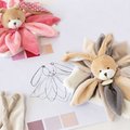 Plyšový zajačik na maznanie Bunny Brown Collector Doudou et Compagnie v darčekovom balení hnedý 28 cm od 0 mes