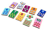 Drevené puzzle s číslami Games Numbers Account Eichhorn 20 dielikov s obrázkami zvieratiek a objektov od 24 mes