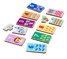 Drevené puzzle s číslami Games Numbers Account Eichhorn 20 dielikov s obrázkami zvieratiek a objektov od 24 mes