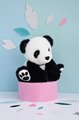 Plyšová panda So Chic Panda Histoire d’ Ours čierno-biela 17 cm od 0 mes