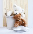 Plyšový medvedík Ours Titours White Histoire d’ Ours biely 50 cm od 0 mes