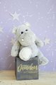 Plyšový hrošík Hippo Histoire d’ Ours sivý 25 cm od 0 mes