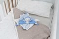 Plyšový medvedík na maznanie Bear Blue Collector Doudou et Compagnie v darčekovom balení modrý 24 cm od 0 mes