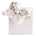 Plyšový medvedík na maznanie Bear Taupe Collector Doudou et Compagnie v darčekovom balení béžový 24 cm od 0 mes